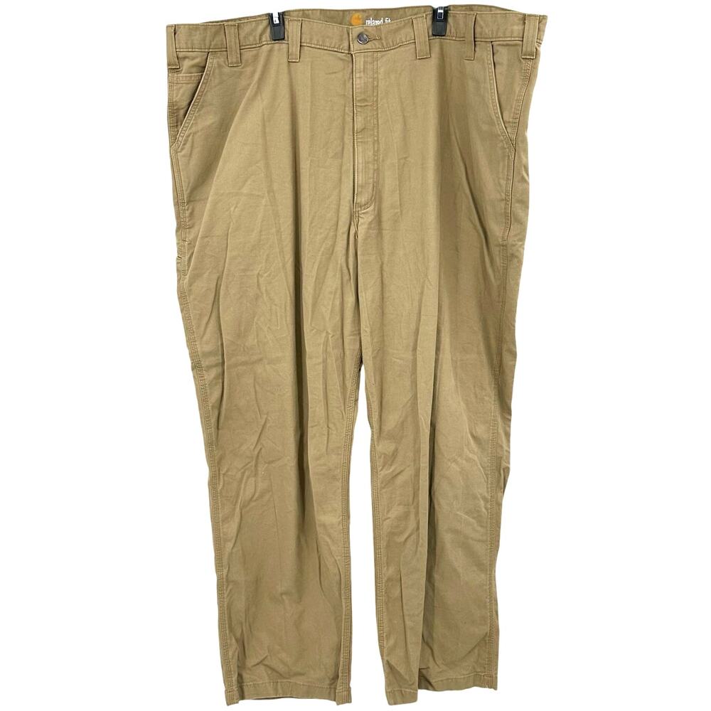 Carhartt Size 50 X‎ 32 Relaxed Fit Khaki Tan Color Pants Workwear